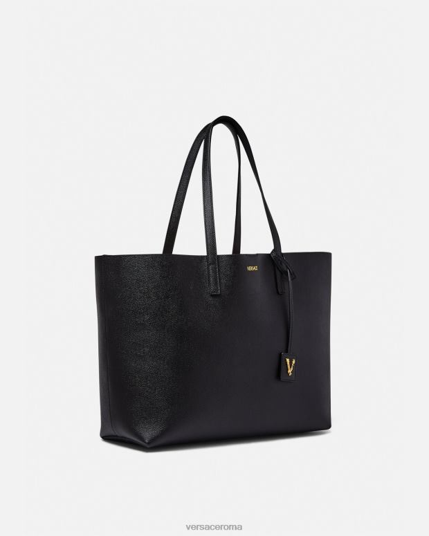 esso Versace donne borsa tote virtus nero JT08Z379 borse