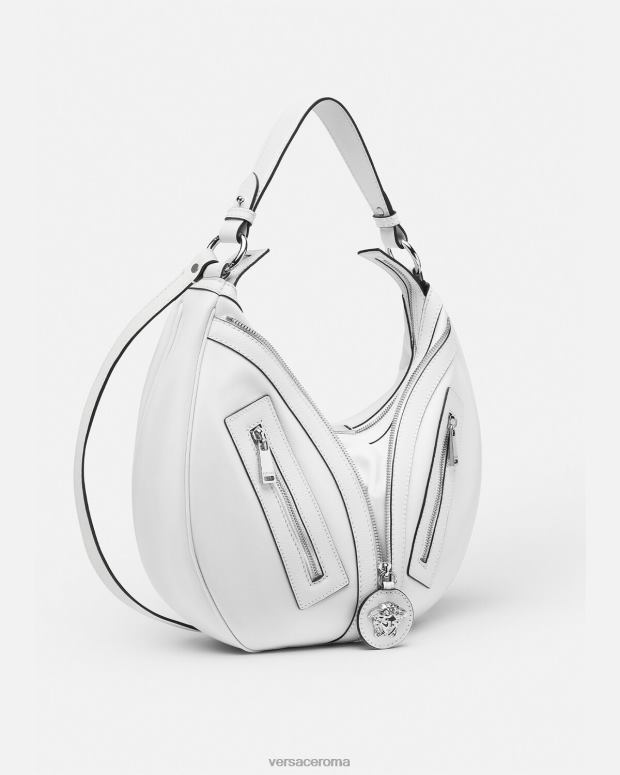 esso Versace donne ripetere borsa hobo bianco JT08Z286 borse