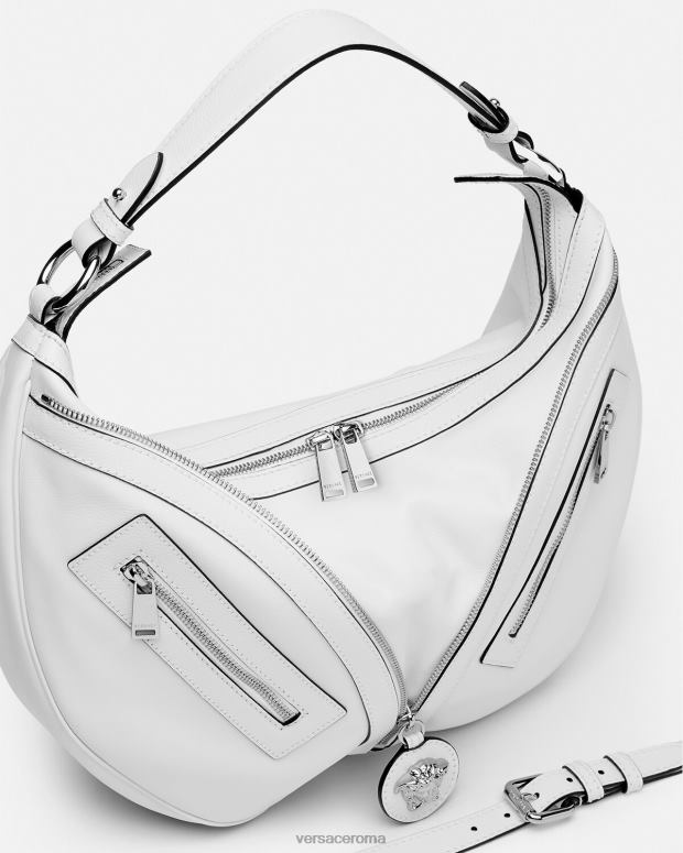 esso Versace donne ripetere borsa hobo bianco JT08Z286 borse
