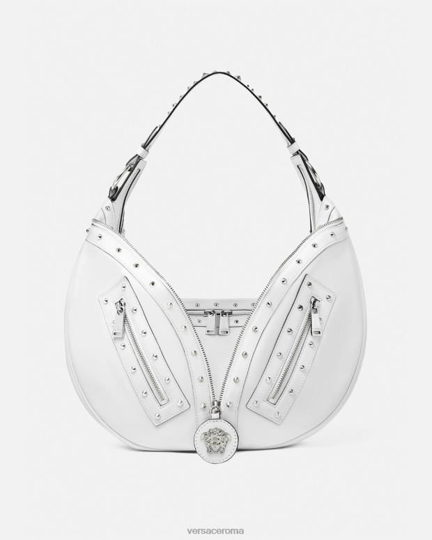 esso Versace donne ripetere borsa hobo bianco JT08Z290 borse