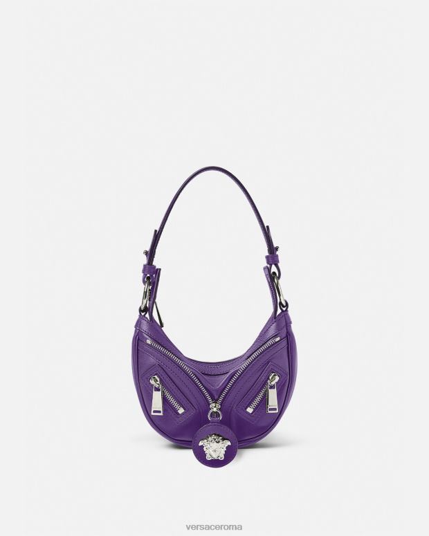 esso Versace donne ripetere la mini borsa hobo Viola JT08Z296 borse