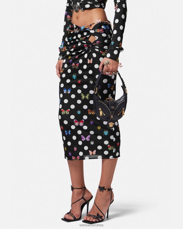 esso Versace donne ripetere la mini borsa hobo nero JT08Z273 borse
