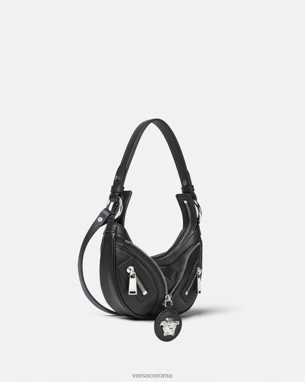 esso Versace donne ripetere la mini borsa hobo nero JT08Z287 borse