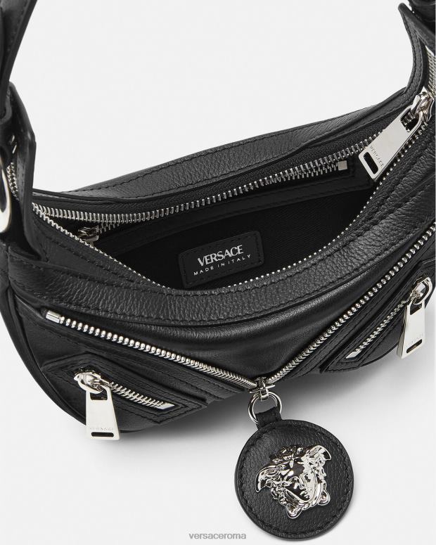 esso Versace donne ripetere la mini borsa hobo nero JT08Z287 borse
