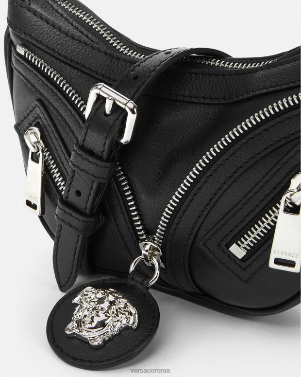 esso Versace donne ripetere la mini borsa hobo nero JT08Z287 borse