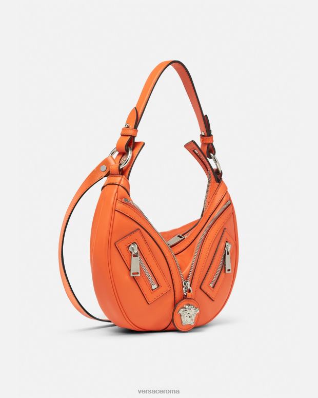 esso Versace donne ripetere la piccola borsa hobo arancia JT08Z295 borse