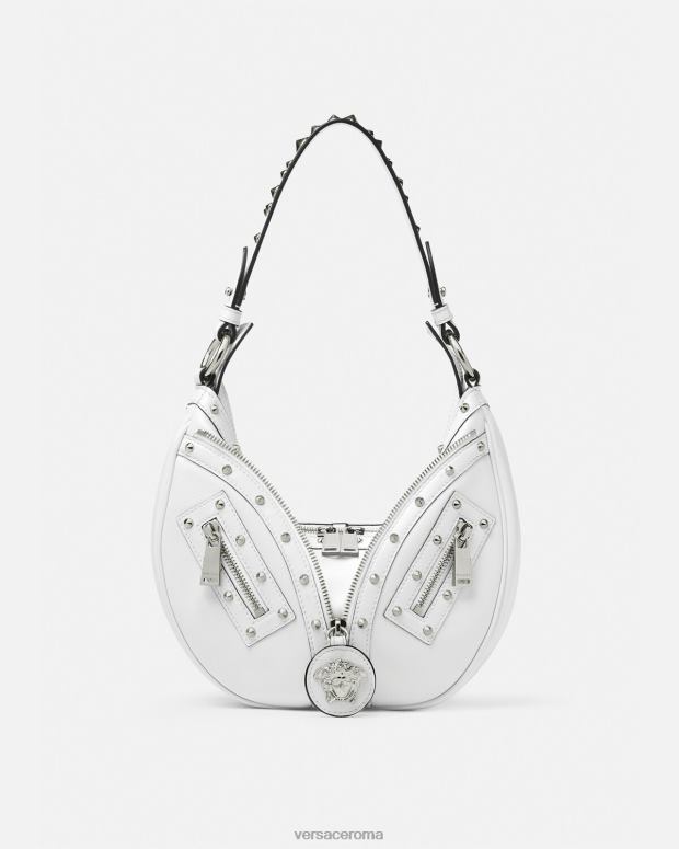 esso Versace donne ripetere la piccola borsa hobo bianco JT08Z284 borse