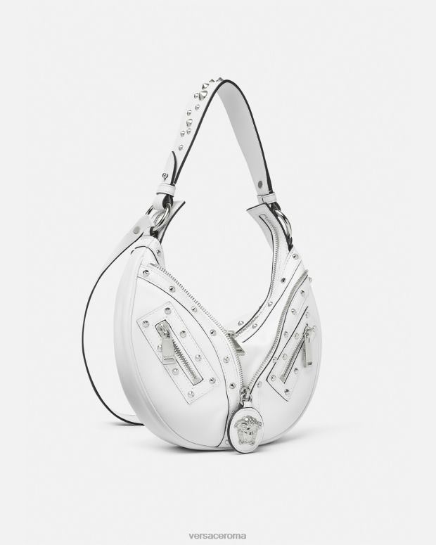 esso Versace donne ripetere la piccola borsa hobo bianco JT08Z284 borse