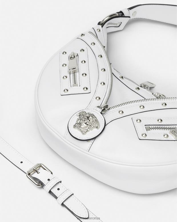 esso Versace donne ripetere la piccola borsa hobo bianco JT08Z284 borse