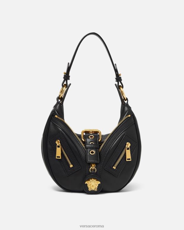 esso Versace donne ripetere la piccola borsa hobo nero JT08Z274 borse
