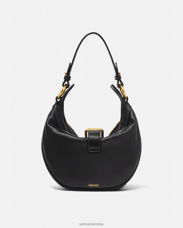 esso Versace donne ripetere la piccola borsa hobo nero JT08Z274 borse