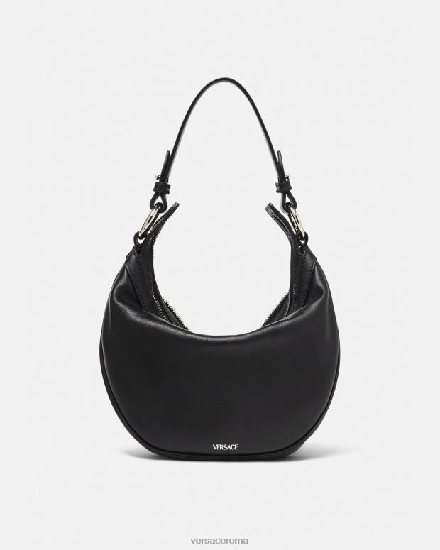esso Versace donne ripetere la piccola borsa hobo nero JT08Z282 borse