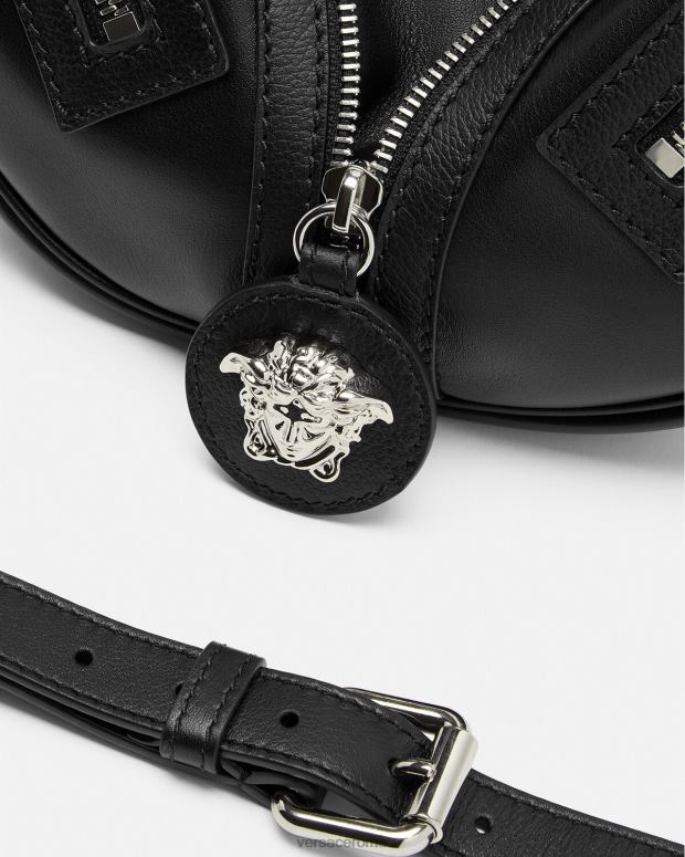 esso Versace donne ripetere la piccola borsa hobo nero JT08Z282 borse