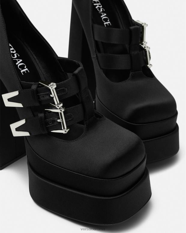 esso Versace donne pompe con piattaforma aevitas nero JT08Z417 scarpa