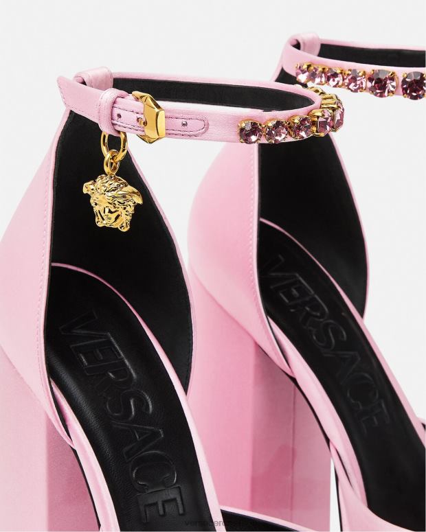 esso Versace donne pompe con piattaforma medusa aevitas rosa JT08Z423 scarpa