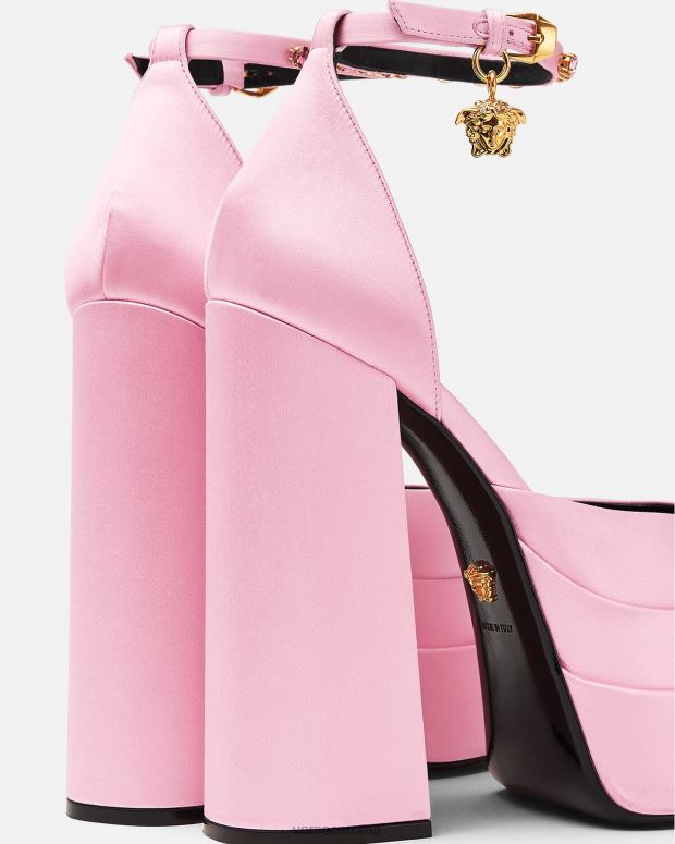 esso Versace donne pompe con piattaforma medusa aevitas rosa JT08Z423 scarpa