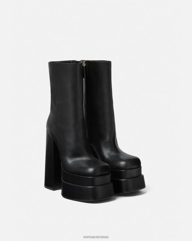 esso Versace donne stivali con plateau aevitas nero JT08Z407 scarpa