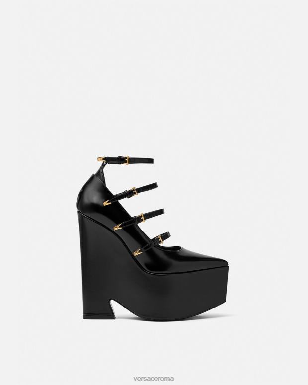esso Versace donne pompe con piattaforma Tempest nero JT08Z493 scarpa