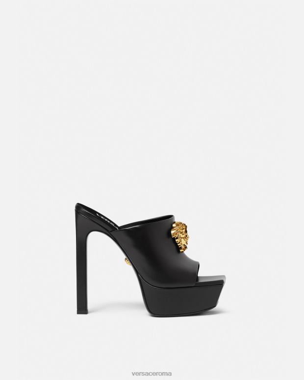 esso Versace donne sabot con plateau la medusa nero JT08Z448 scarpa