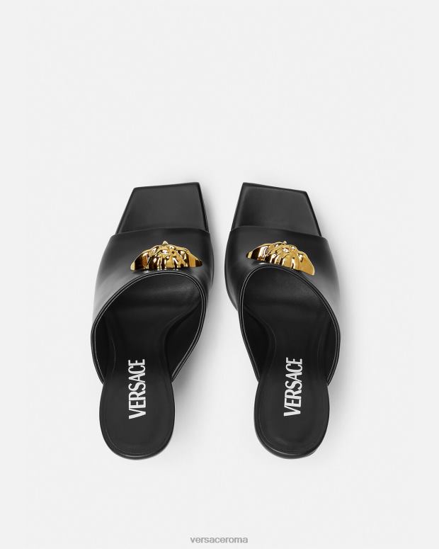 esso Versace donne sabot con plateau la medusa nero JT08Z448 scarpa