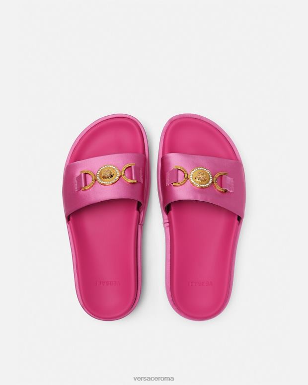 esso Versace donne sandali con plateau Medusa '95 rosa JT08Z454 scarpa