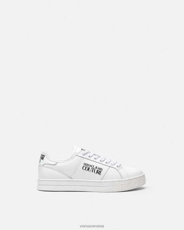 esso Versace donne scarpe da ginnastica corte 88 bianco JT08Z2313 scarpa