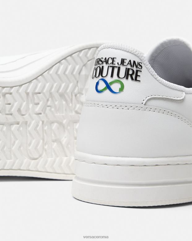 esso Versace donne scarpe da ginnastica corte 88 bianco JT08Z2313 scarpa