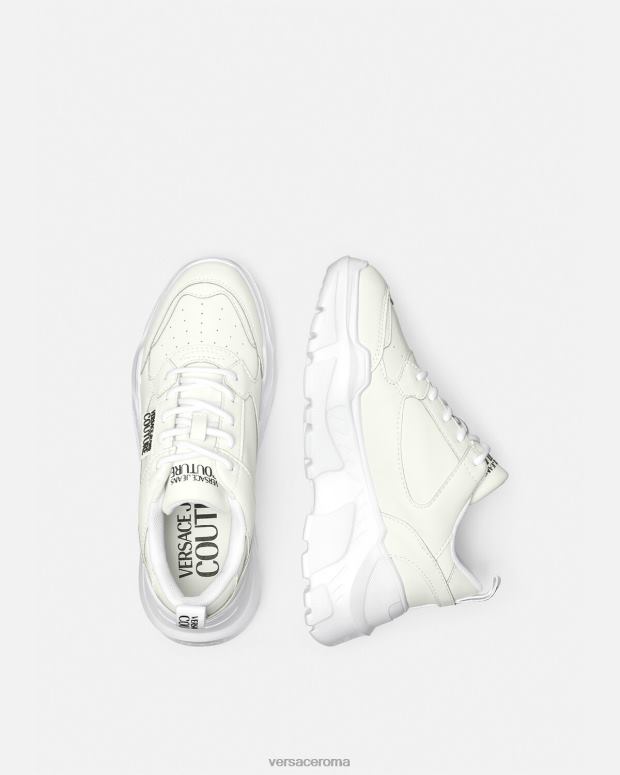 esso Versace donne scarpe da ginnastica da corsa bianco JT08Z2263 scarpa