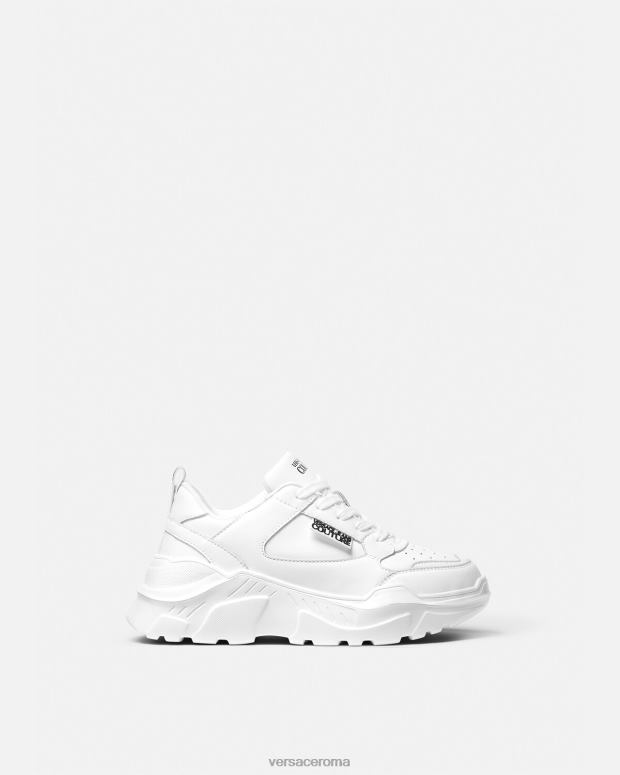 esso Versace donne scarpe da ginnastica da corsa bianco JT08Z2274 scarpa