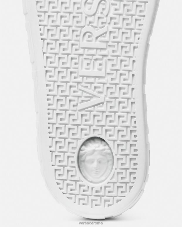 esso Versace donne scarpe da ginnastica greca nero bianco JT08Z502 scarpa