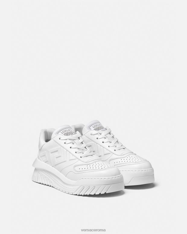 esso Versace donne scarpe da ginnastica greca odissea bianco JT08Z503 scarpa