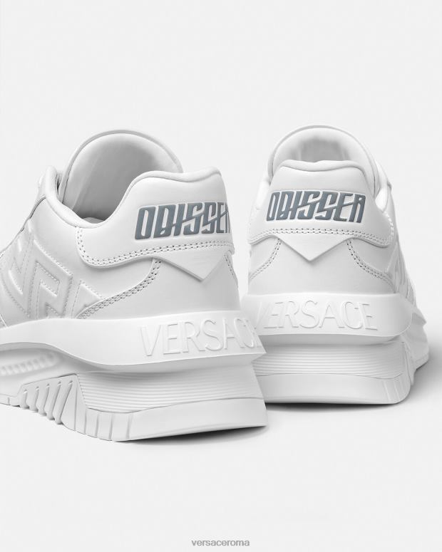 esso Versace donne scarpe da ginnastica greca odissea bianco JT08Z503 scarpa