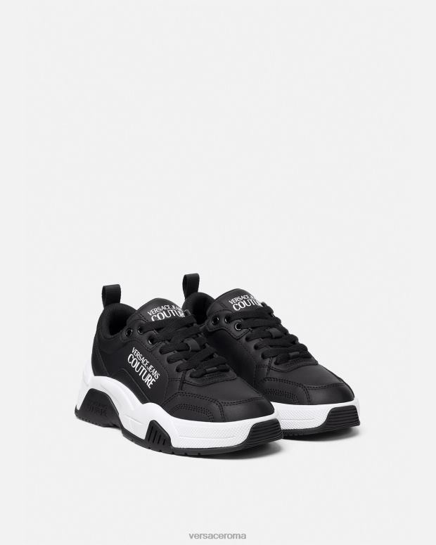 esso Versace donne scarpe da ginnastica per osservare le stelle nero JT08Z2267 scarpa