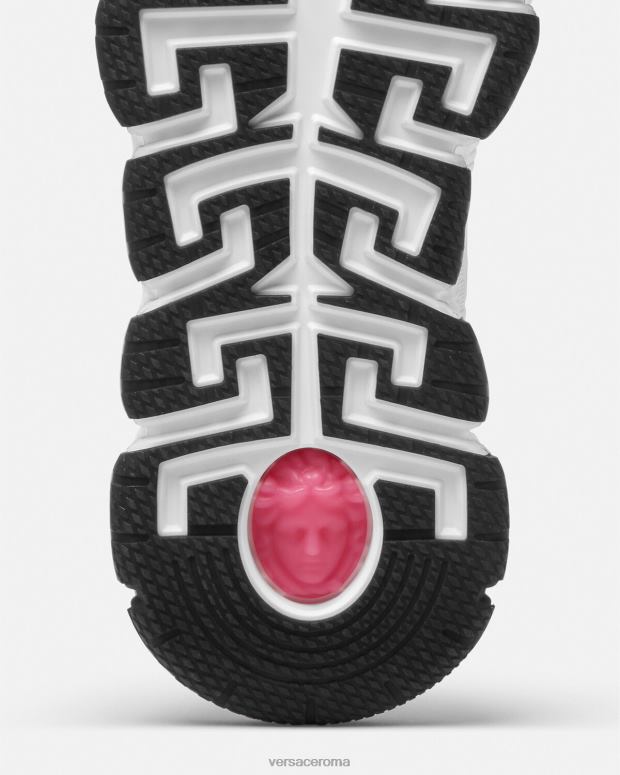 esso Versace donne scarpe da ginnastica trigreca rosa JT08Z500 scarpa