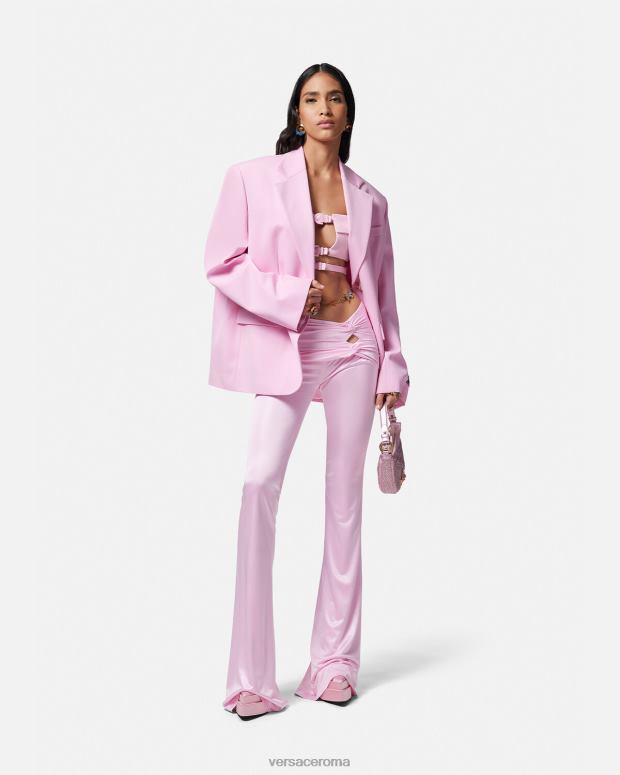 esso Versace donne blazer oversize con Medusa rosa JT08Z105 vestiario