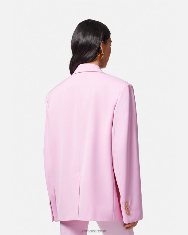 esso Versace donne blazer oversize con Medusa rosa JT08Z105 vestiario