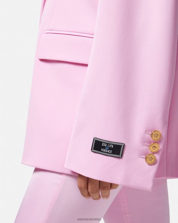 esso Versace donne blazer oversize con Medusa rosa JT08Z105 vestiario