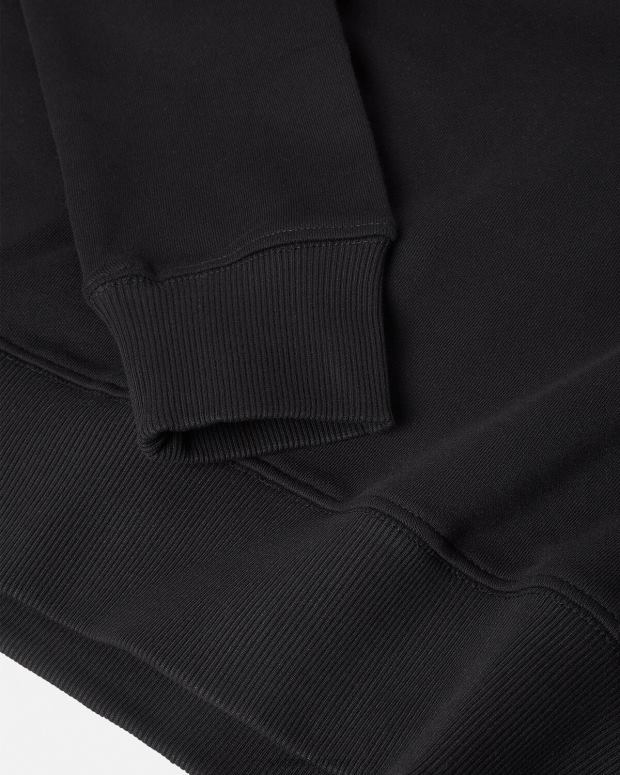 esso Versace donne felpa con cappuccio con logo oro nero JT08Z2234 vestiario