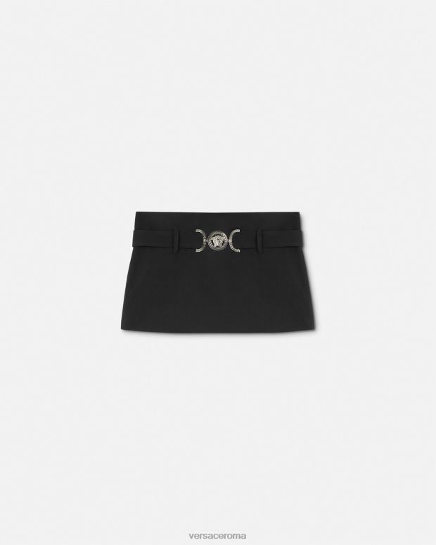 esso Versace donne minigonna con medusa del '95 nero JT08Z173 vestiario