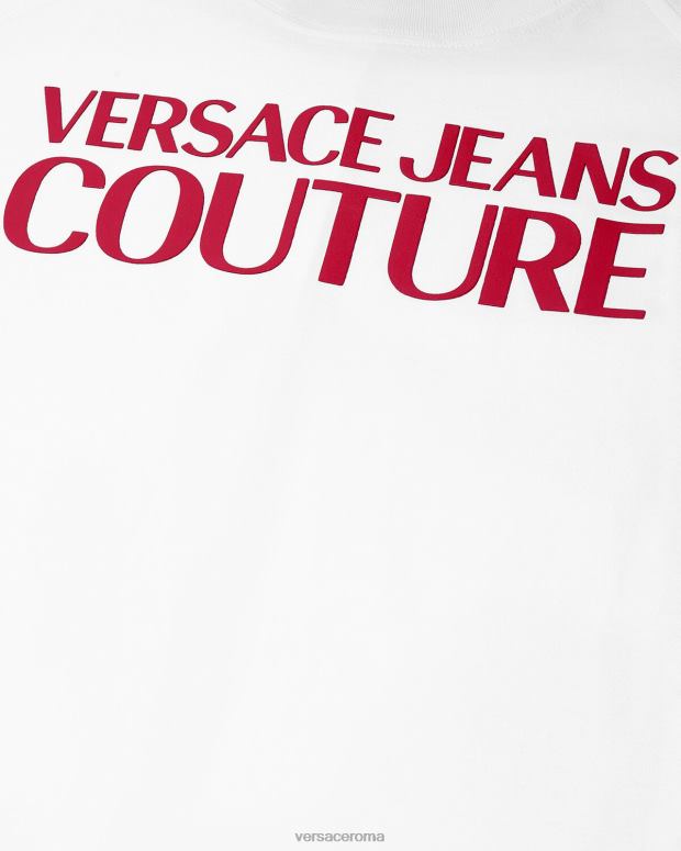 esso Versace donne maglietta body con logo bianco JT08Z2162 vestiario