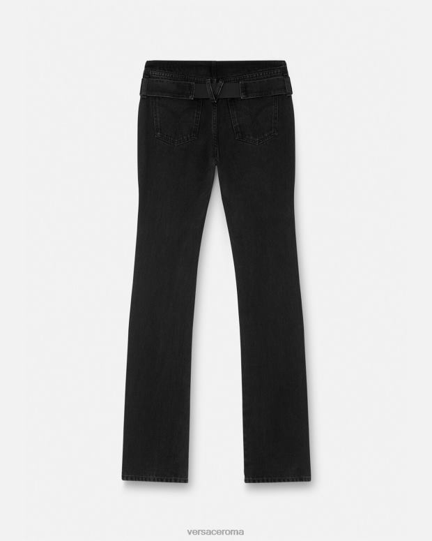 esso Versace donne jeans con medusa '95 nero JT08Z220 vestiario