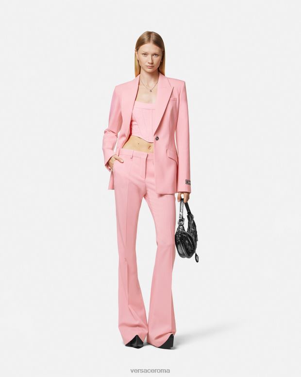 esso Versace donne pantaloni a zampa d'elefante un colore JT08Z120 vestiario