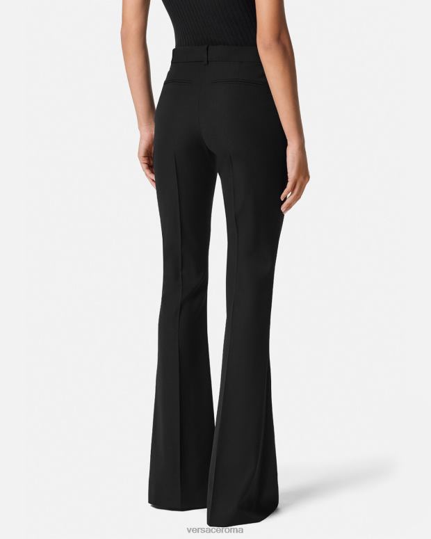esso Versace donne pantaloni con medusa '95 nero JT08Z118 vestiario
