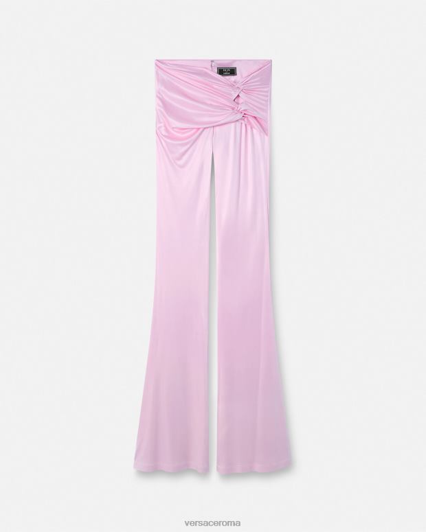 esso Versace donne pantaloni svasati annodati un colore JT08Z122 vestiario