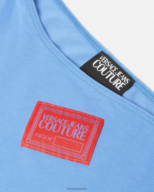 esso Versace donne numero di pezzo top a una manica azzurro JT08Z2213 vestiario