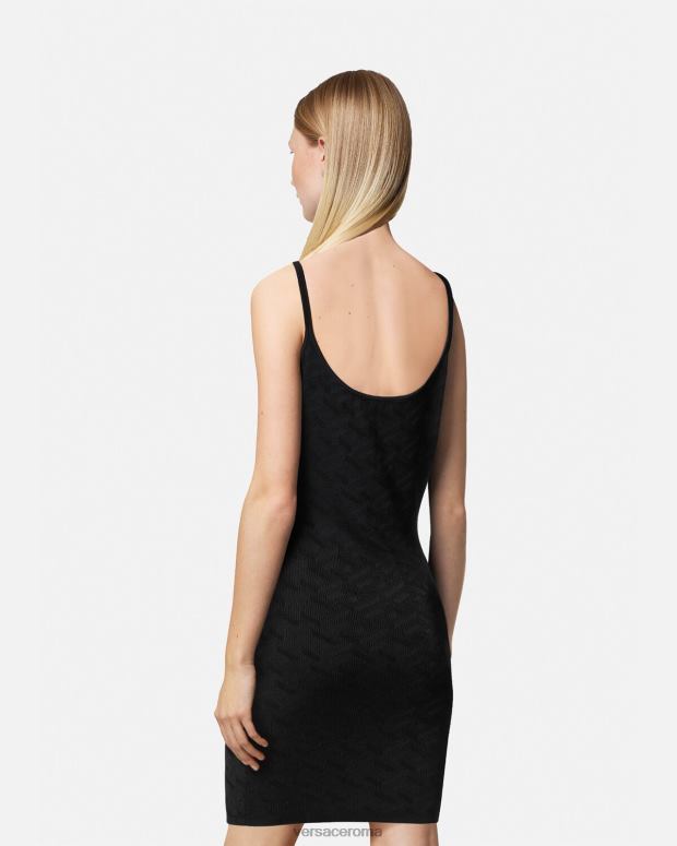 esso Versace donne miniabito medusa '95 la greca nero JT08Z42 vestiario