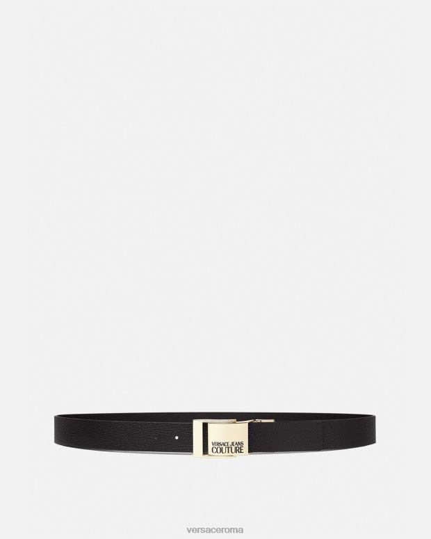 esso Versace uomini cintura con logo nero JT08Z2509 Accessori