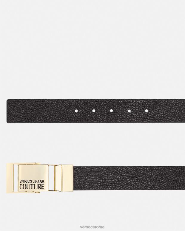 esso Versace uomini cintura con logo nero JT08Z2509 Accessori