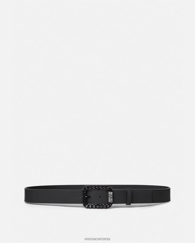 esso Versace uomini cintura tonale a catena nero JT08Z2501 Accessori