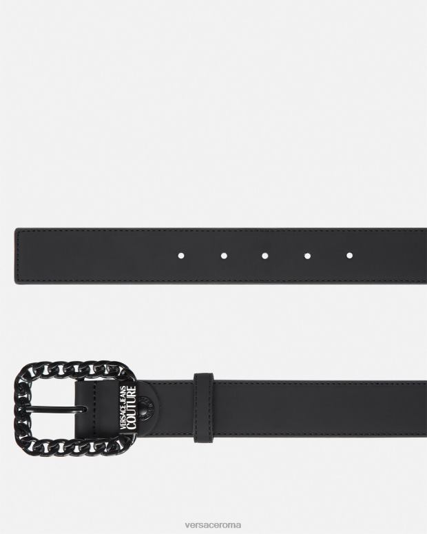 esso Versace uomini cintura tonale a catena nero JT08Z2501 Accessori